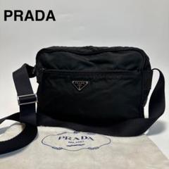 o87 プラダ　三角ロゴ　ナイロン　レザー　ブラック　カメラバッグ　ショルダー PRADA カメラバッグ ショルダーバッグ ブラック 三角ロゴ