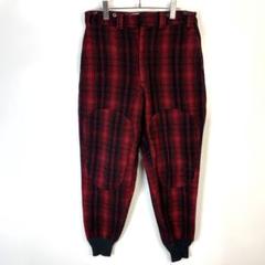Woolrich 50s 黒タグバッファローチェックダブルニーハンティングパンツ Woolrich 50s 黒タグバッファローチェックダブルニー