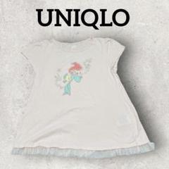 UNIQLO キッズTシャツ ディズニープリンセス アリエル (130) ピンク
