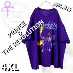 プリンスTシャツバンドTロック音楽80sリバイバルパープル紫4XLアメリカ古着