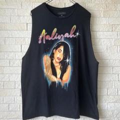 Aaliyah タンクトップ XL アリーヤ ノースリーブ ダンサー　R&B