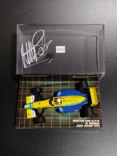 ミニチャンプス マーティン・ブランドル ベネトン1992 直筆サイン 1/43 ミニチャンプス マーティン・ブランドル ベネトン1992 直筆