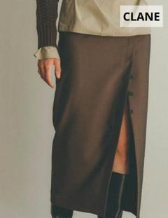 【CLANE】SLANT SLIT STRAIGHT SKIRT サイズ 2
