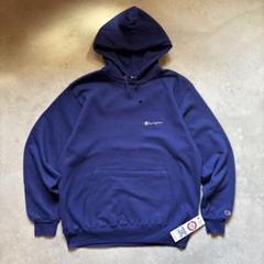 チャンピオンChampion パーカー 90s dead stock 青ダグ