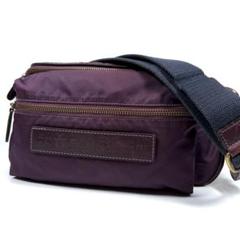 【美品】フェリージ　ボディバッグ　ナイロン　799 パープル　メンズ