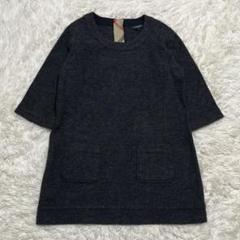 極美品✨ バーバリーロンドン ワンピース ノバチェック ウール 2XL グレー