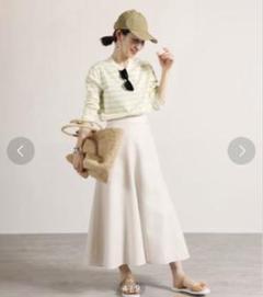 新品未使用 ヴェルメイユ パー イエナ リネンライク フレア