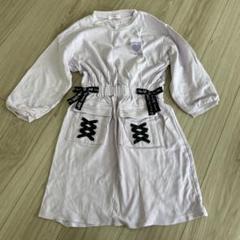 薄紫色のコットンワンピース 140cm