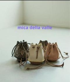 Whim Gazette 別注mica della valle 巾着バッグ