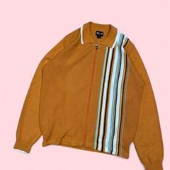 ADIDAS アディダス フルジップ ジャケット L オレンジ ゴルフ