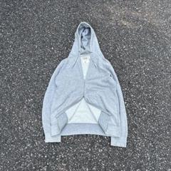 00s OLD UNIQLO ダブルジップパーカー ボーダー ピンク y2k S 00s OLD UNIQLO ダブルジップパーカー ボーダー ピンク y2k