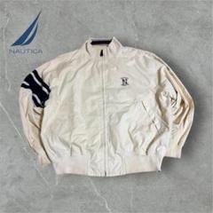 【I82】90s nauticaノーティカ刺繍スウィングトップジャケットブルゾン
