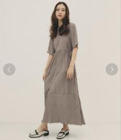 RANDEBOO ロングワンピースFサイズ 値下げ！ RANDEBOO ロングワンピース レースアップ コーデュロイ