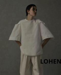 LOHEN ローヘンベルスリーブブラウスブラック