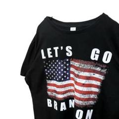 lets Go アメリカ　国旗　ヴィンテージ　Tシャツ　ブラック　2XL