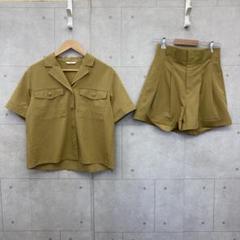 SLY スライ セットアップ 半袖 ハーフパンツ レディース からし色