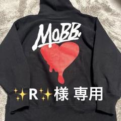 Mobb モブ　パーカー　サイズM ゆるだぼ MOBB mobb モブ パーカー ブラック - メルカリ