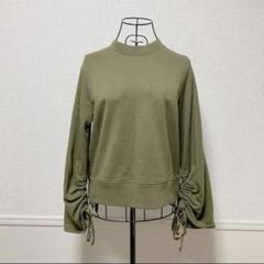 ♡ミラオーウェン♡ 長袖トレーナー　プルオーバー　袖くしゅくしゅリボン　ONE