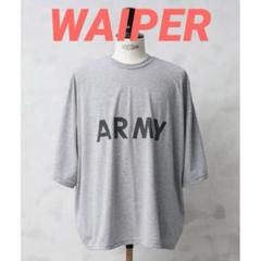 inkリメイク ink LOOSE Tシャツ　ARMY グレー　美品 inkリメイク ink LOOSE Tシャツ ARMY グレー 美品