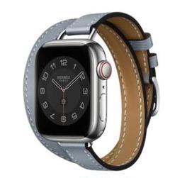 【限定販売】 エトゥープ 新品未使用 エルメス アップルウォッチ 41ミリ シリーズ7 - レザーベルト