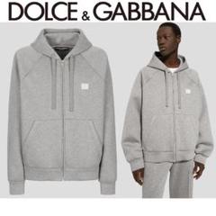 52サイズ DOLCE&GABBANA パーカー カシミヤ XXL相当 グレー