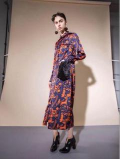 【美品】アキラナカ　AKIRANAKA ロングワンピース　シャツワンピース