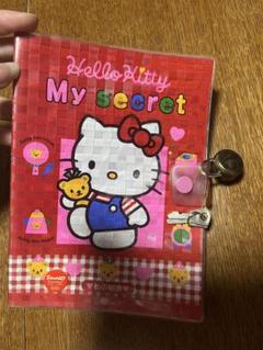 レア　レトロ　サンリオ　キティ　私の秘密　ノート　手帳　日記　ダイアリー　鍵付き