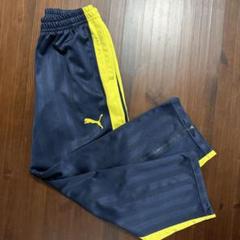 PUMA サッカージャージ　ネイビー✖️イエロー 幻の未使用級 超希少 XL】プーマ ジャージ プージャ ネイビー
