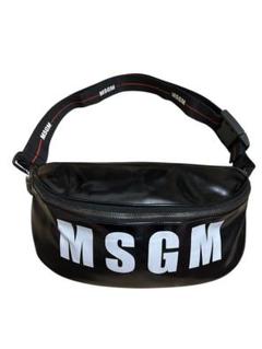 MSGM ブラック ミニ ボディバッグ
