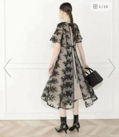 花柄後ろリボン半袖キャミワンピースセットアップワンピースドレス Leja ドレス 「LEJA」花柄後ろリボン半袖キャミワンピース
