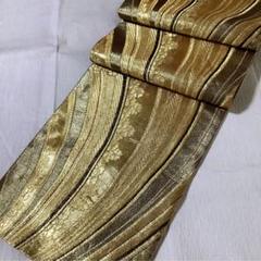 正絹袋帯　全通　舞花文　金糸　①( 留袖、訪問着、色無地)