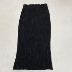 SPECCHIO PLEATS シャトルプリーツ ロングスカート ブラック