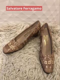【極美品】Ferragamo/フェラガモ/パンプス/ヴァラ/クロコ/茶色/7.5 楽天市場】クロコ（ブランドフェラガモ）（パンプス｜レディース