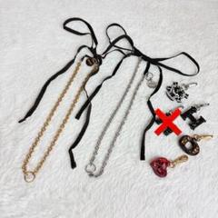 PRADA プラダ ネックレス ブレスレット リボン チェーン チャーム付き