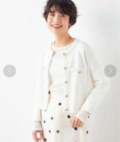未使用タグ付き　ノーリーズ　38 ホワイト ノーカラージャケット セール 新品タグ付きZARA ノーカラー ジャケット 白 ホワイト M