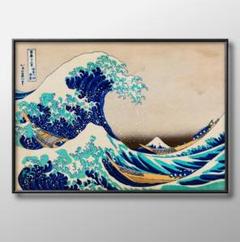 7427■A3アートポスター『葛飾北斎　日本画』絵画　イラスト　マット