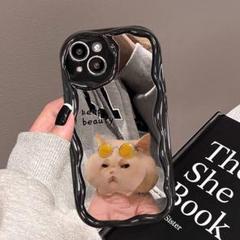 スマホケース 猫 【新入荷】 ミラー iPhone15Plus 韓国 新品