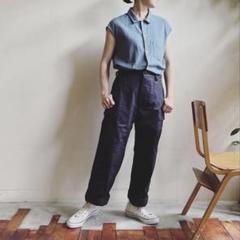 BRENA リップストップ カーゴパンツ ネイビー