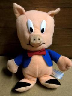 1992年 ルーニー・テューンズ ポーキー・ピッグ ぬいぐるみ [18cm]