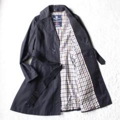 アクアスキュータム 浜崎あゆみコラボ トレンチコート 裏地チェック 黒 Aライン Aquascutum 浜崎あゆみコラボ トレンチコート Mサイズ ブラック