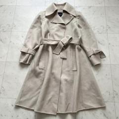 FOXEY カシミヤ ベルテッド ダブルフェイスコート ベージュ 38