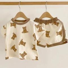 【即購入OK】くまさん パジャマ 部屋着にも 80 即発送 可愛い 半袖 新品
