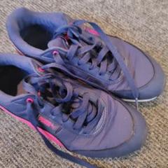 プーマ PUMA 　スニーカー　紺ピンク 24