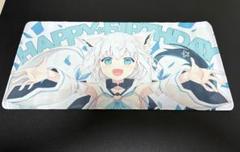 ホロライブ 白上フブキ プレイマット 金箔押し 未開封] ホロライブ 白上フブキ プレイマット 金箔押し
