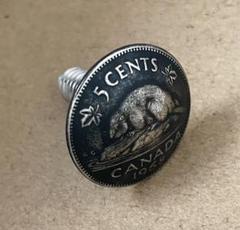 ビーバーコンチョ　ナンバーボルト　カナダ 5セント 1968のサムネイル