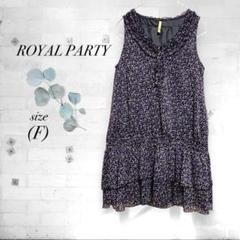 【ROYAL PARTY】ロイヤルパーティー チュニック ノースリーブ 総柄
