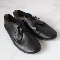 ramble dance レースアップシューズ 23.5cm レザー ブラック