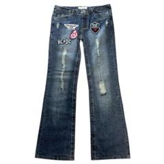 Levi'sリメイクダメージフレア極太デニムパンツ グランジ　archive 2025年最新】グランジ デニムの人気アイテム - メルカリ