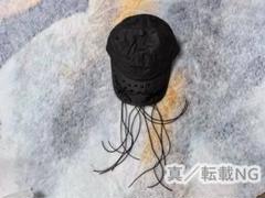 P.L.N. STRING CAP オイルスキン nubian OILSKIN STRING CAP – DARK GREY – P.L.N.