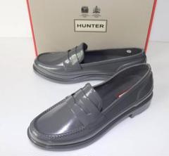 HUNTER - 定価16500 新品 本物 HUNTER 靴 ローファー JP24 160の